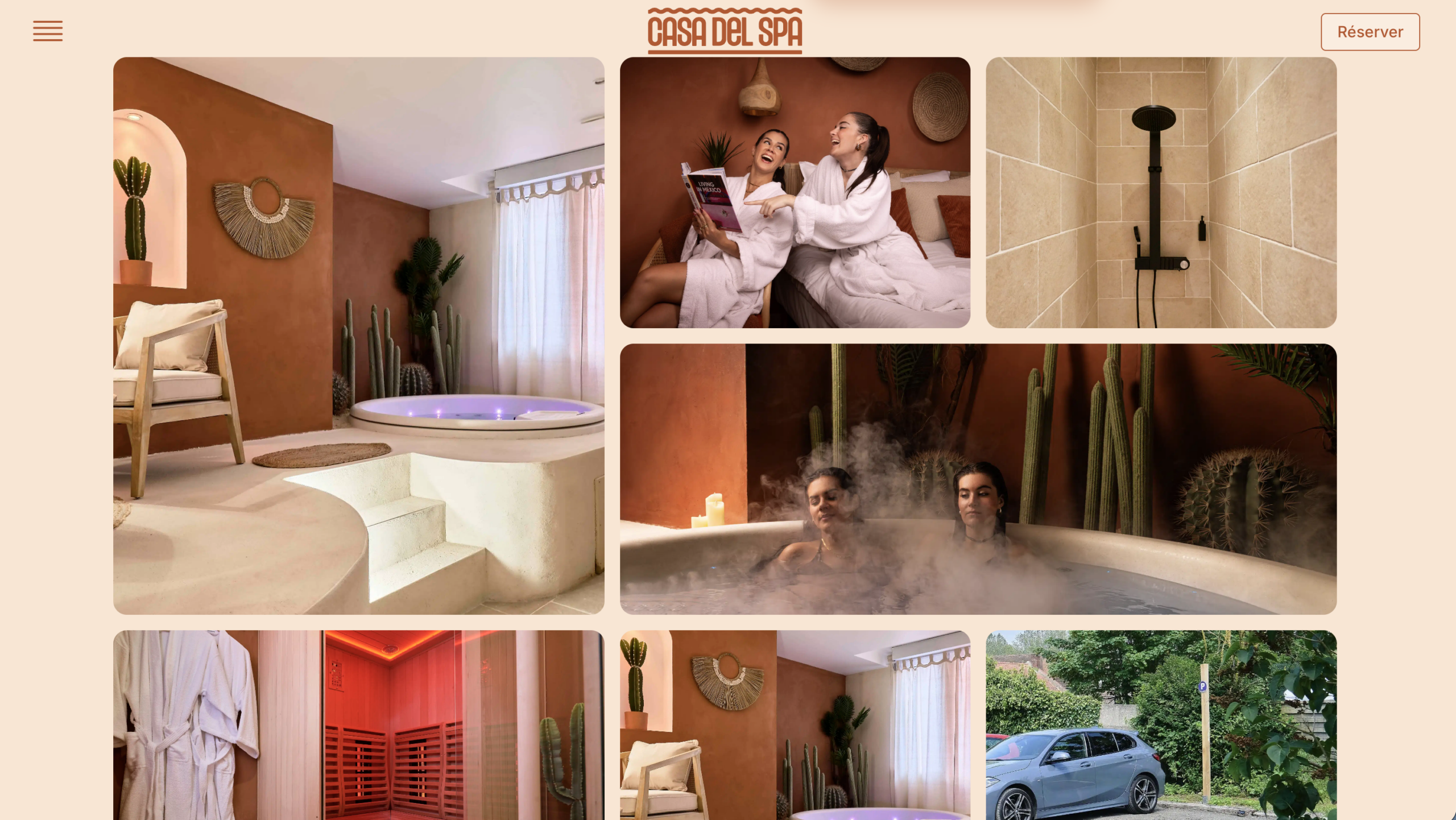 Site La Casa Del Spa, réalisation Louarn